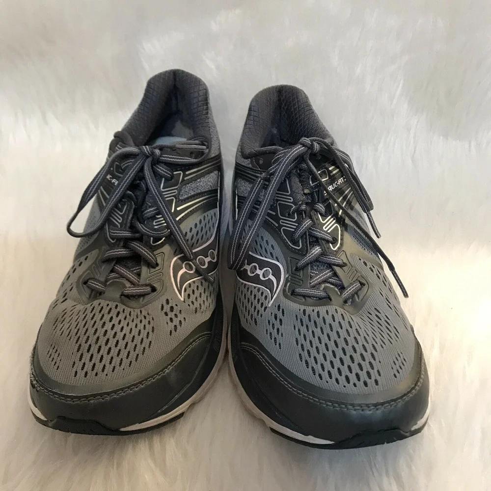 SAUCONY EVERUN ECHELON 7 Shoes Gray WHITE Pink Running Womens 9.5 Walking XT 900